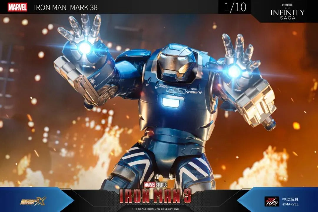 ZD Toys Marvel Avengers 1/10 Iron Man MK38 Action Figure