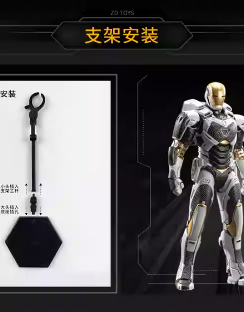 Load image into Gallery viewer, ZD Toys Marvel Avengers 1/10 Iron Man MK39 Action Figure
