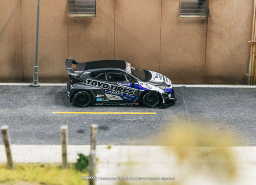 Load image into Gallery viewer, Tarmac Works 1/64 Pandem Toyota GR Yaris TOYO TIRES Diecast Model
