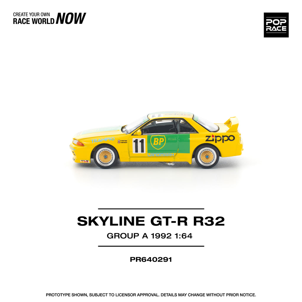 (Pre-order) POPRACE 1/64 GT-R R32 GROUP A 1992 Diecast Model Car