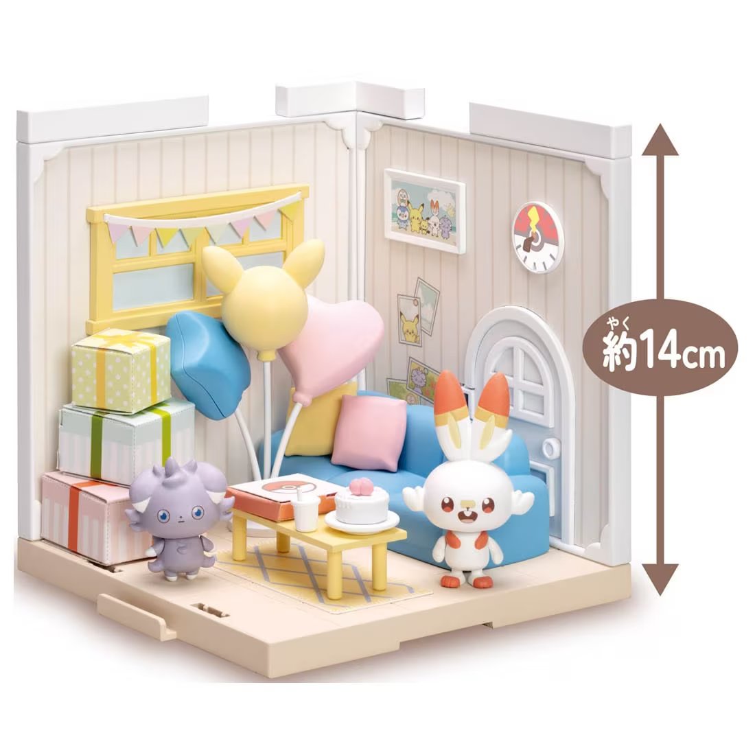 Takara Tomy Pokemon PokePiece House Lounge Scorbunny & Espurr set