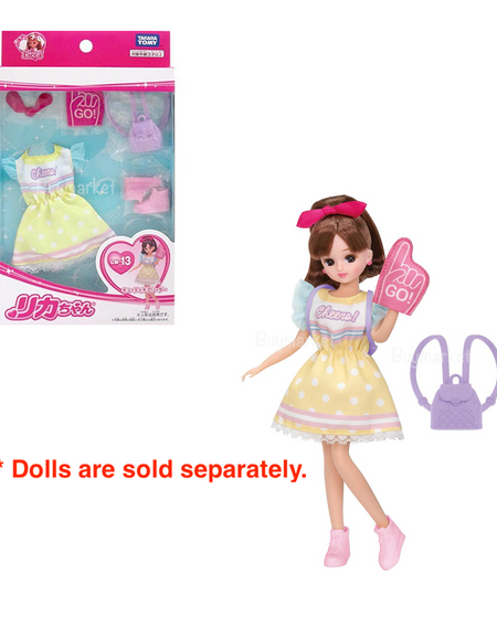 Takara Tomy Licca Chan Doll Dress - LW-13 Cutie Cheerleader