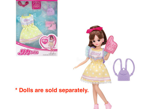 Load image into Gallery viewer, Takara Tomy Licca Chan Doll Dress - LW-13 Cutie Cheerleader
