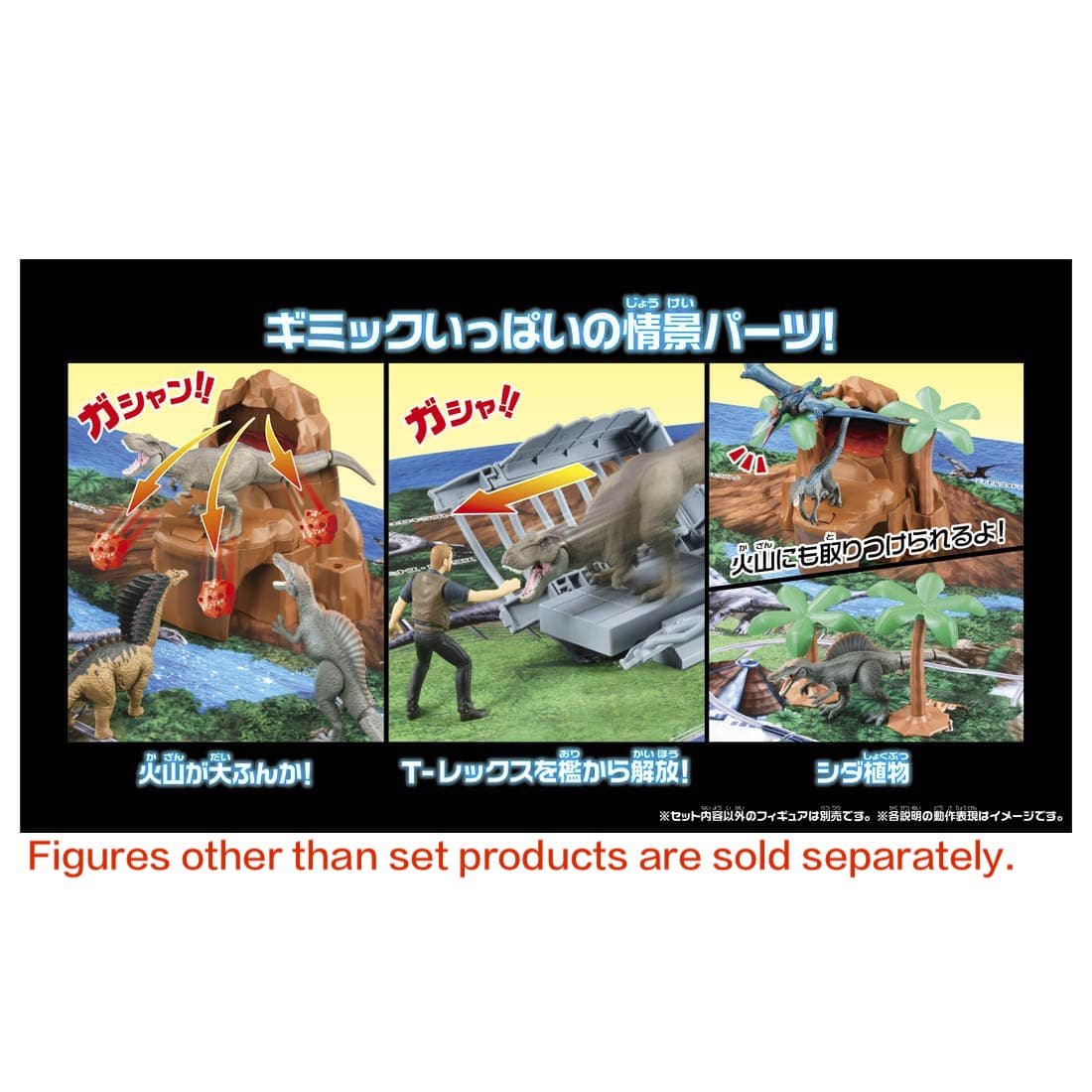 Takara Tomy Ania Jurassic World -  Big Dinosaur Kingdom Map  (Play Set)