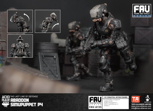 Load image into Gallery viewer, Acid Rain x Toy Alliance FAV-A135 Abaddon Simupuppet P4 Figure Set
