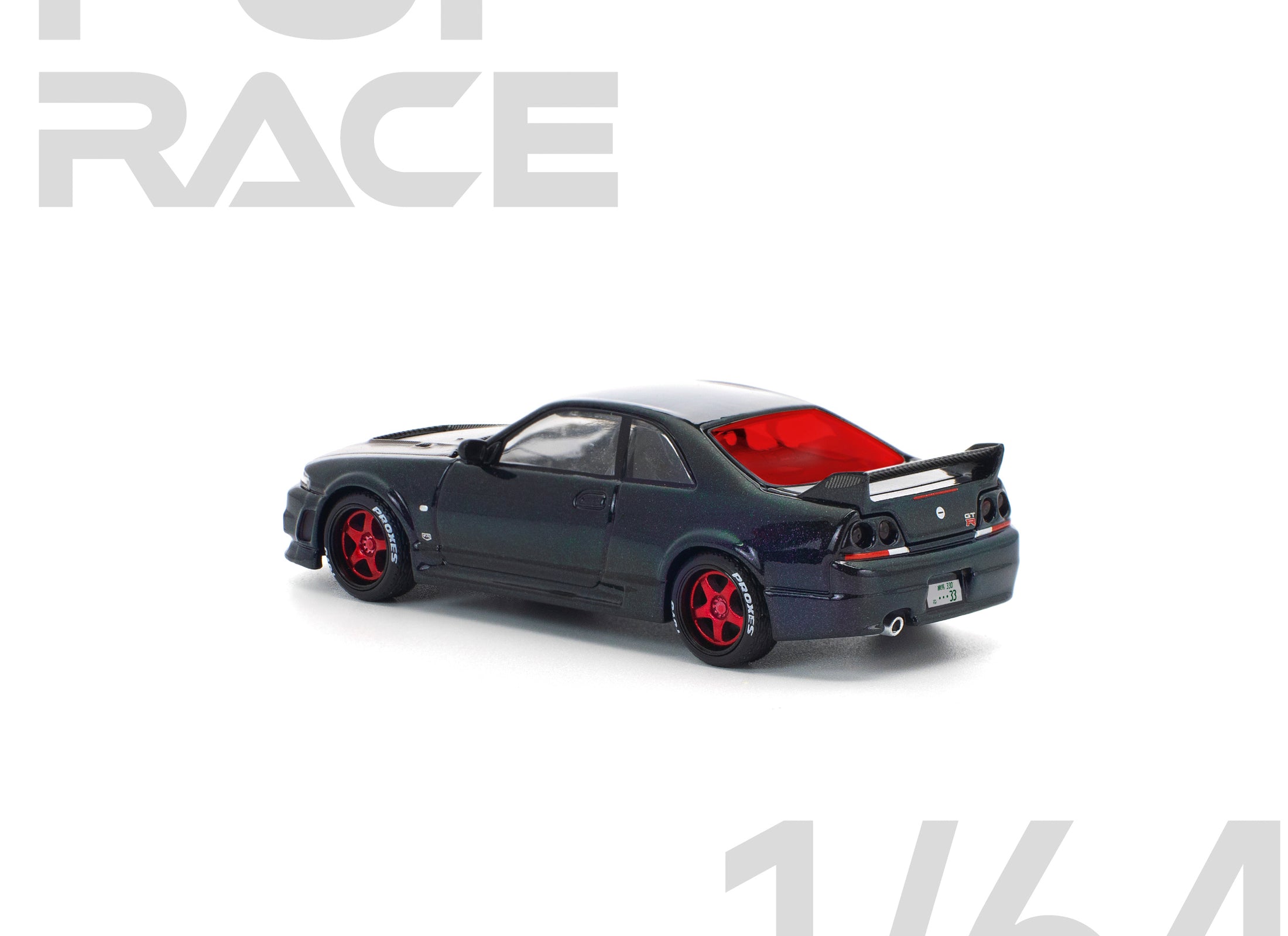 (Pre-order) POPRACE 1/64 SKYLINE GT-R R33 GHOST CHAMELEON Diecast Model Car