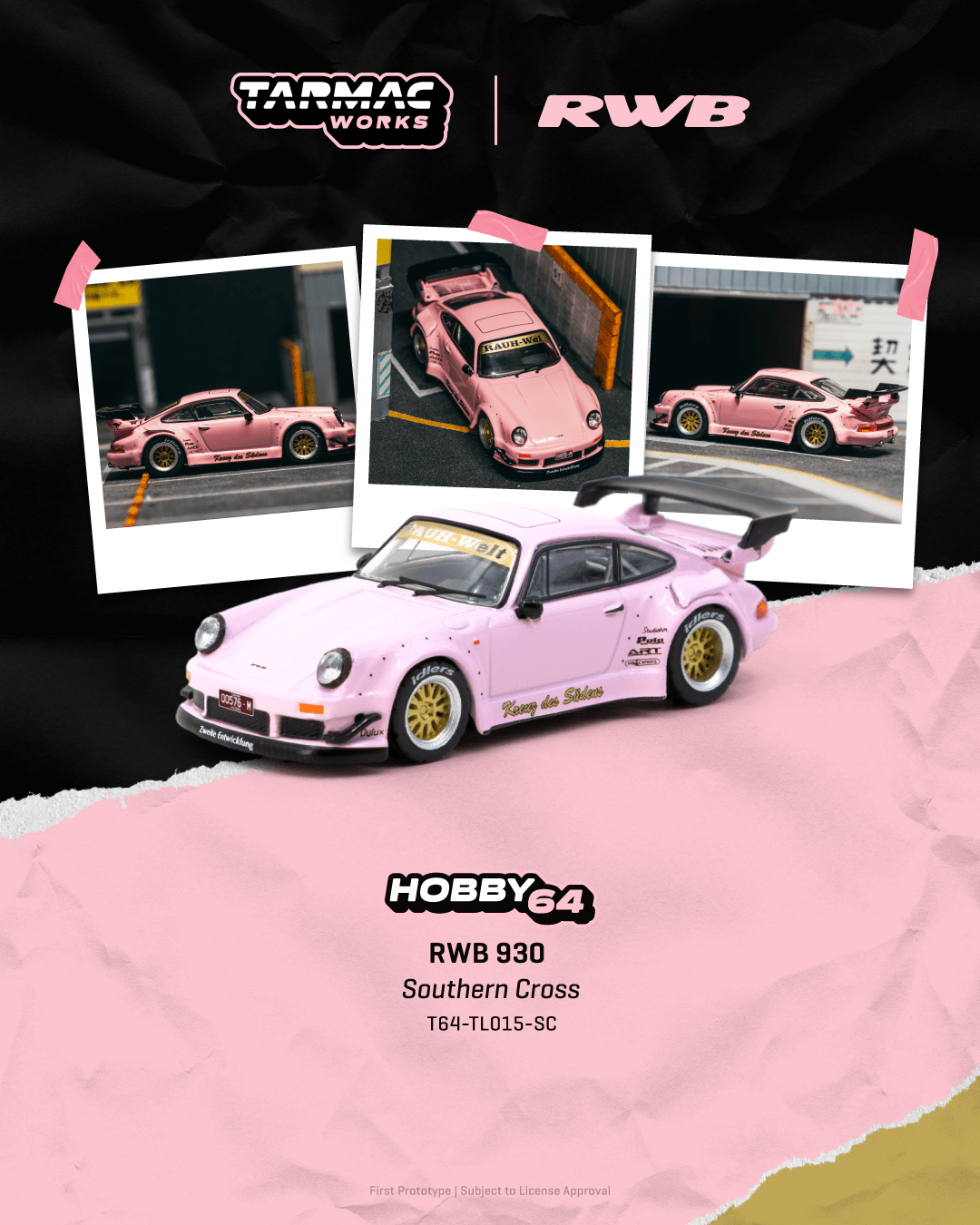 (Pre-order) Tarmac Works 1/64 RWB 930  Southern Cross Diecast Model Car