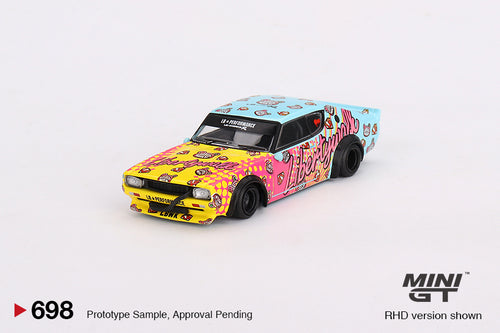 Load image into Gallery viewer, Mini GT #698 1/64 Nissan Skyline Kenmeri Liberty Walk LBWK KUMA
