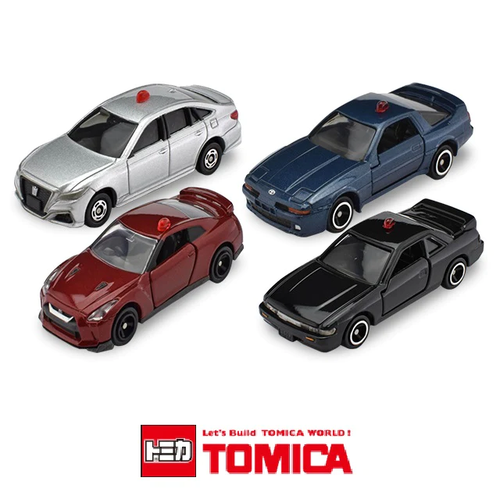Load image into Gallery viewer, Takara Tomy Tomica Gift Set Die-cast Masked Patrol Car Collection (4 Cars)
