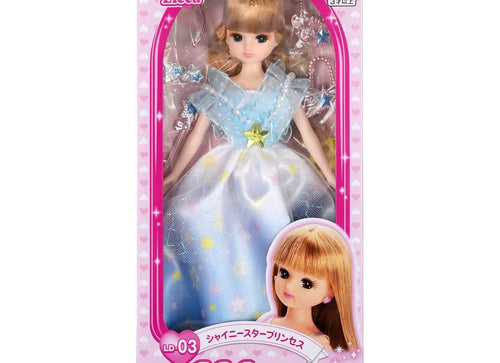 Load image into Gallery viewer, Takara Tomy Licca Chan Doll Set LD-03 Shiny Star Princess w/ Dress Set

