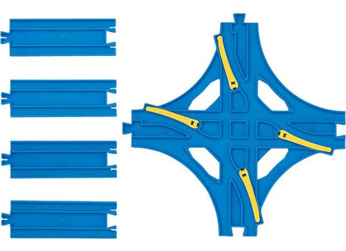 Load image into Gallery viewer, Takara Tomy Plarail Rail Train Accessories R-14 Crossing Point Track Toy Japan
