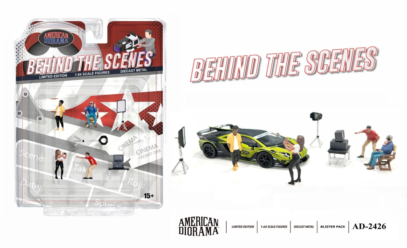 American Diorama 1:64 Figure Set: Behind the Scenes AD-2426