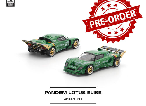 Load image into Gallery viewer, (Pre-order) POPRACE 1/64 - PANDEM LOTUS ELISE GREEN Removeable Front and Rear
