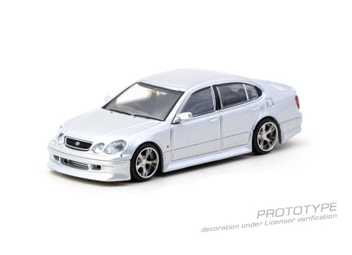 Load image into Gallery viewer, Tarmac Works 1/64 VERTEX Toyota Aristo JZS161 Silver Model Car
