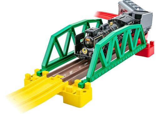 Load image into Gallery viewer, Takara Tomy Plarail Play Set Scenic Color Rail Kit - Autumn Leaves and Railroad
