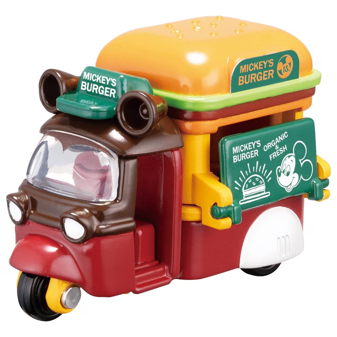 Takara Tomy Tomica Town Disney Motors SP 15th Mickey Hamburger Shop with Car