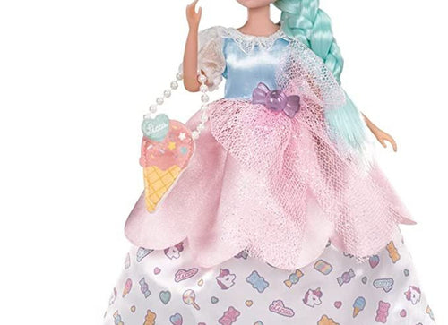 Load image into Gallery viewer, Takara Tomy Licca Licca-Chan Doll Gelato Dress Set Candy Unicorn (Dress ONLY)
