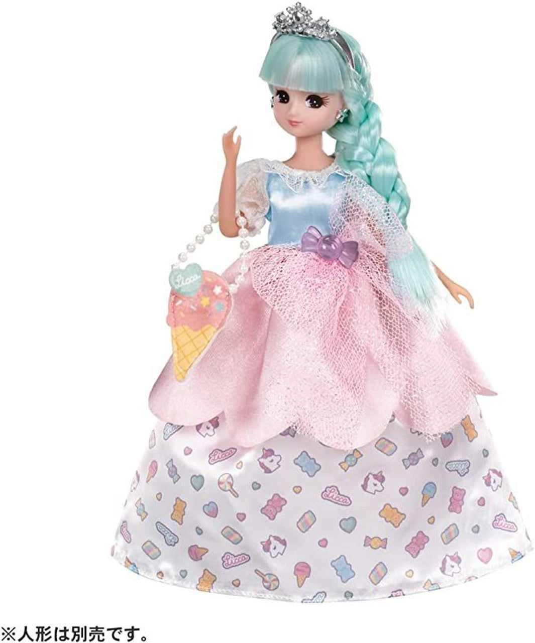 Takara Tomy Licca Licca-Chan Doll Gelato Dress Set Candy Unicorn (Dress ONLY)