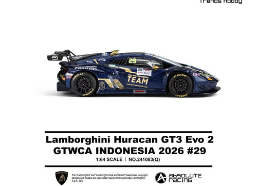Load image into Gallery viewer, (Pre-order) Trends Hobby 1/64 - #241083(Q) Lamborghini Huracan GT3 EVO2 - GTWCA
