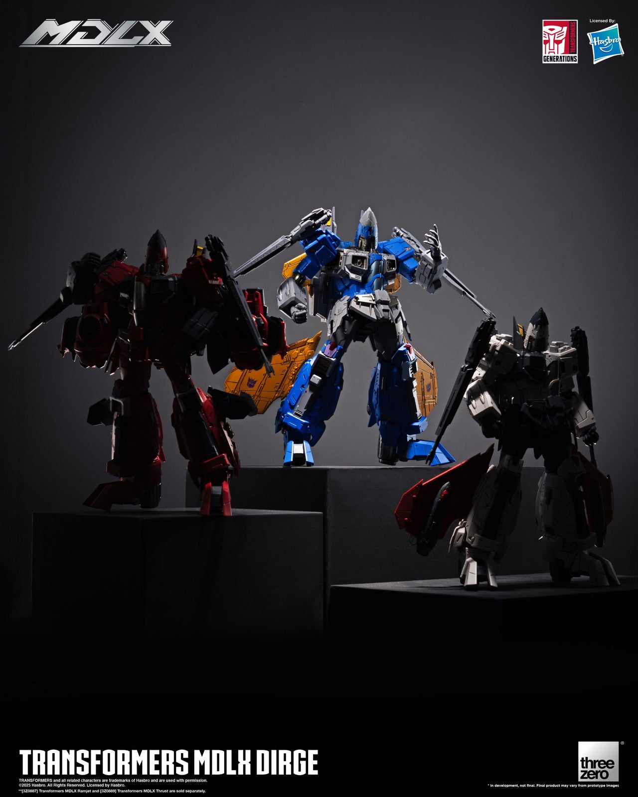 Threezero Transformers MDLX Action Figure Dirge 20 CM