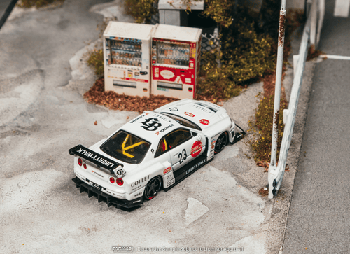 Load image into Gallery viewer, (Pre-order) Tarmac Works 1/64 LB-ER34 Super Silhouette SKYLINE White Diecast
