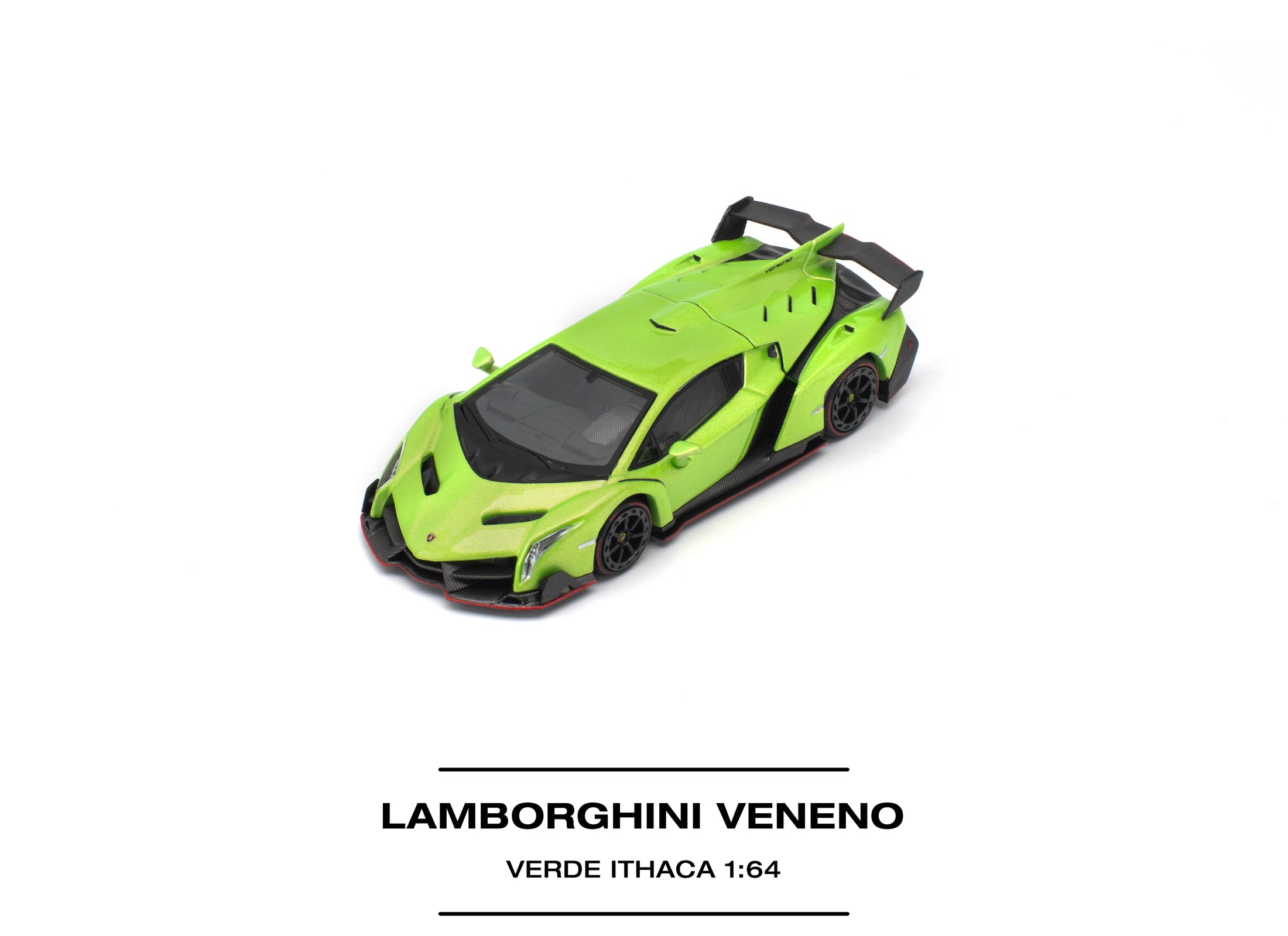 (Pre-order) POP RACE LAMBORGHINI VENENO VERDE ITHACA Diecast Model Car #PR640532