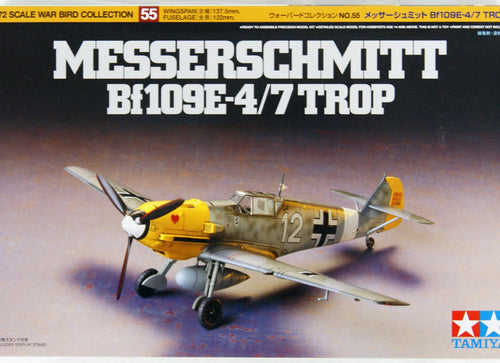 Load image into Gallery viewer, Tamiya #60755 1/72 Messerschmitt Bf109 E-4/7 Trop Model kit
