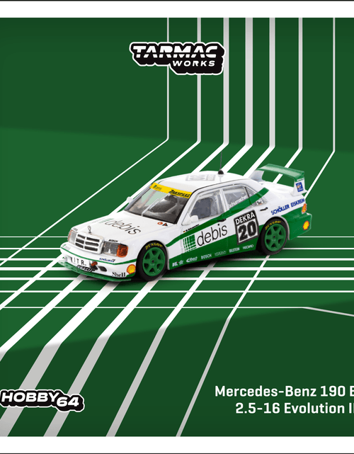 Load image into Gallery viewer, Tarmac Works 1:64 Mercedes-Benz 190 E 2.5-16 Evolution II DTM 1991
