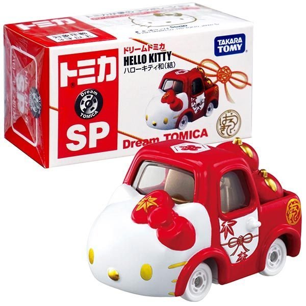 Takara Tomy Dream Tomica Die-cast car Sanrio SP Hello Kitty Apple Carry Red