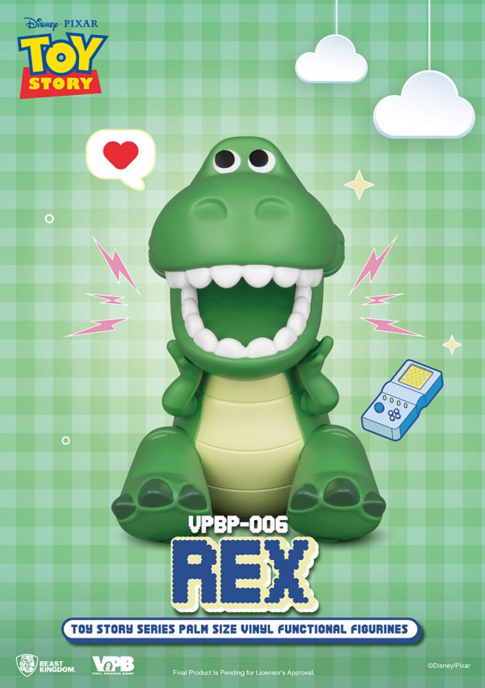 Beast Kingdom VPBP-006 TOY STORY Palm Size Vinyl Functional Figurines Rex
