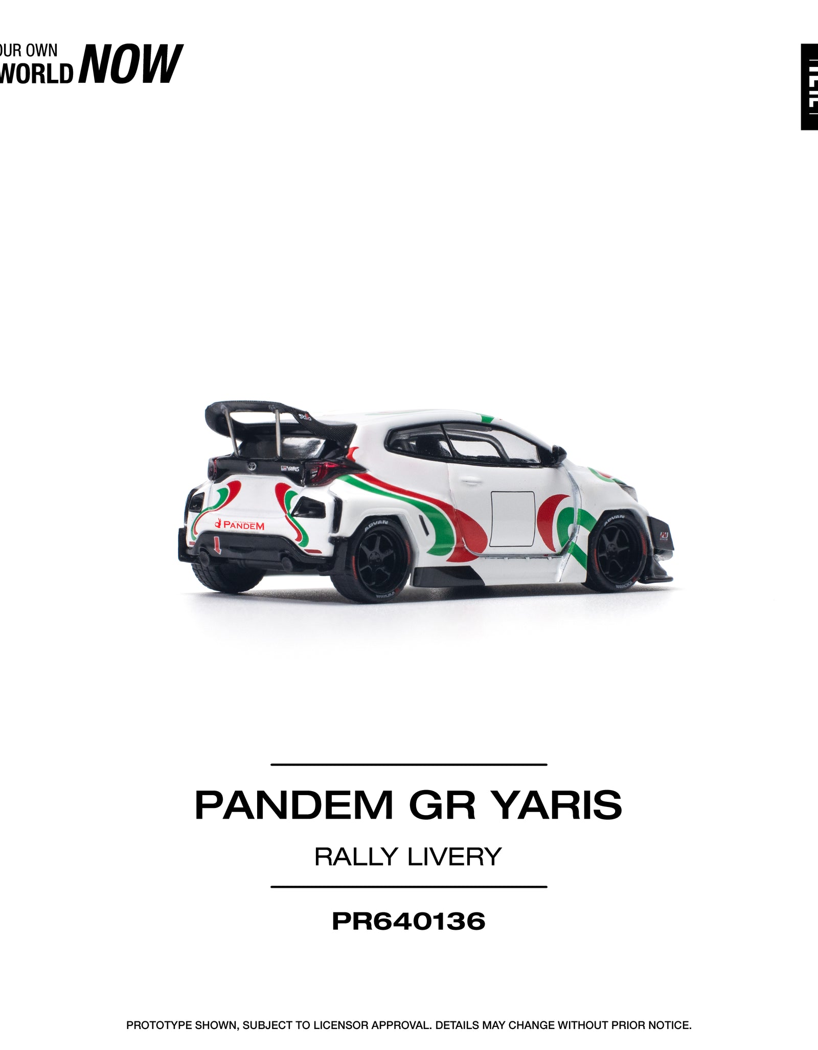POPRACE 1/64 PANDEM GR YARIS - RALLY LIVERY Model Car