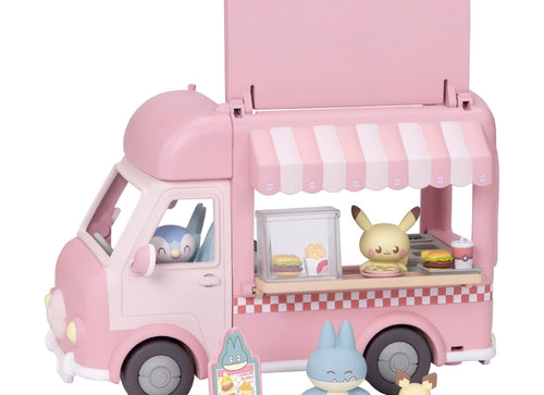 Load image into Gallery viewer, Takara Tomy Pokémon PokePiece Let's all help out! Mogumogu Kitchen Car
