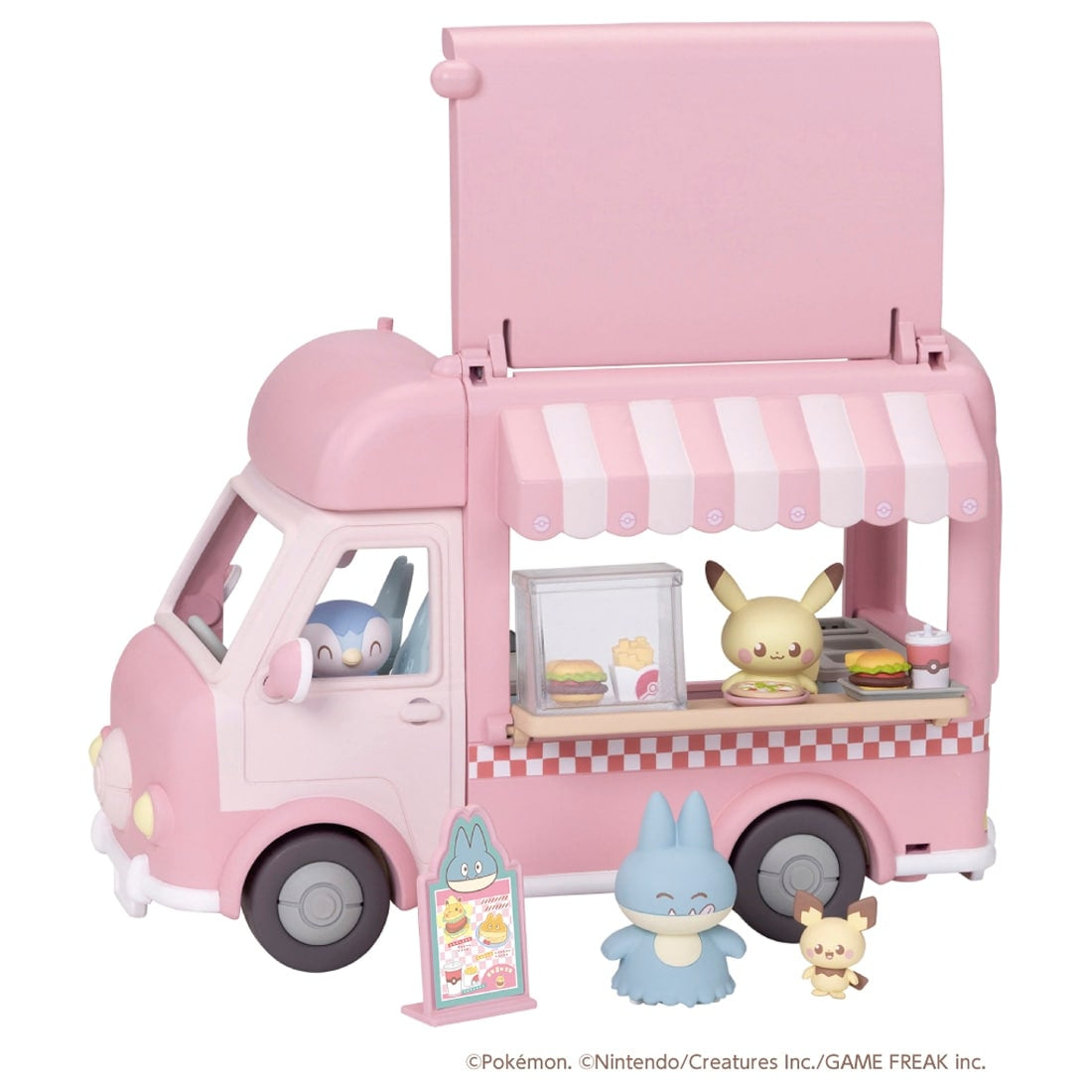 Takara Tomy Pokémon PokePiece Let's all help out! Mogumogu Kitchen Car