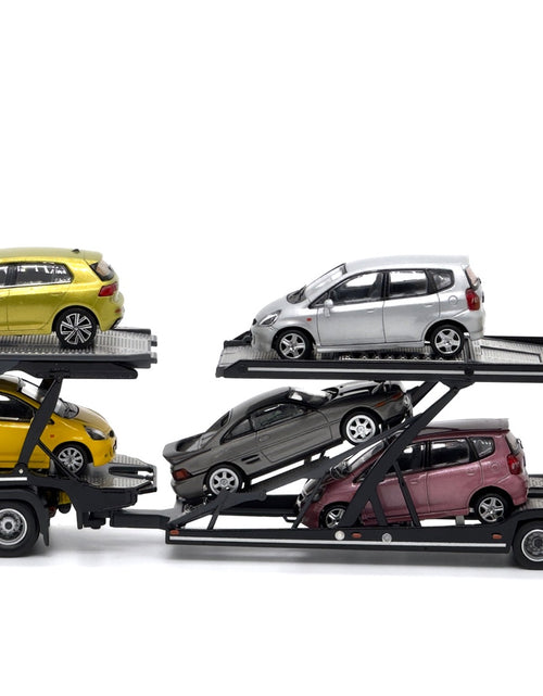 Load image into Gallery viewer, (In Stock) Tiny City - Mercedes-Benz Actros MP5 Transporter (Black) Model car
