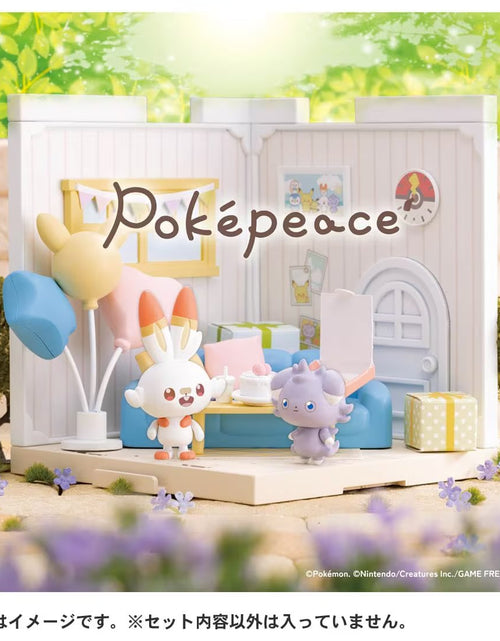 Load image into Gallery viewer, Takara Tomy Pokemon PokePiece House Lounge Scorbunny &amp; Espurr set
