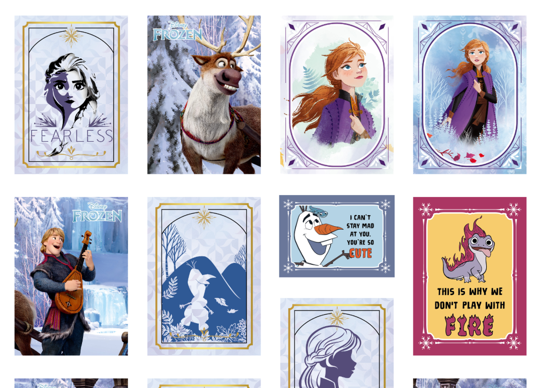 COSMOS Collectible Disney Snow Princess Collectible Card Box Set (80 cards SET)