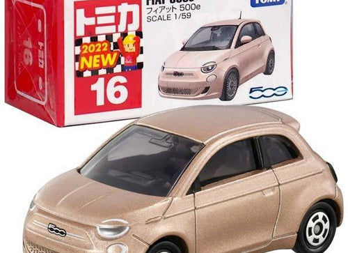 Load image into Gallery viewer, Takara Tomy Tomica Die-cast Car - Scale 1:59 NO.016 Fiat 500e
