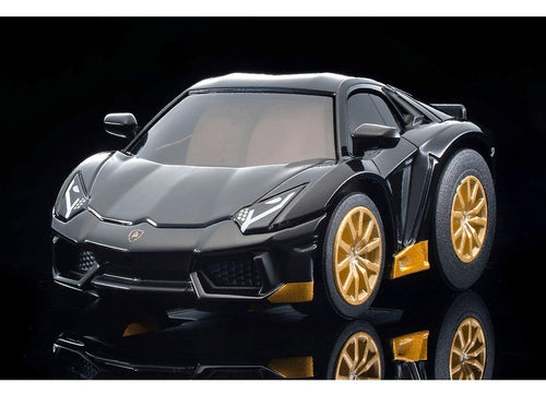 Load image into Gallery viewer, Takara Tomy Tomytec Choro Q zero Z-74c Lamborghini Aventador Miura Homage Black
