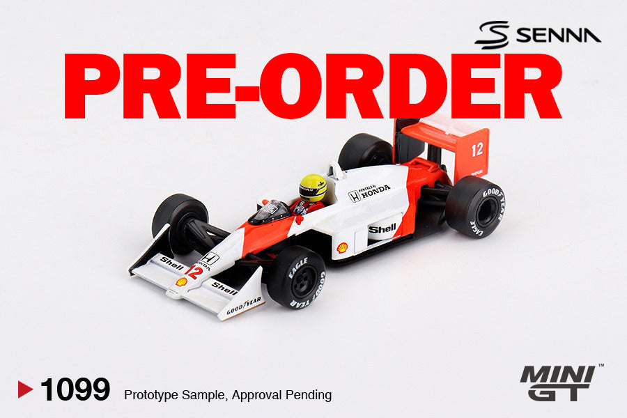 (Pre-order) MINI GT #1099 McLaren MP4/4 12 Ayrton Senna 1988 Japanese Grand Prix