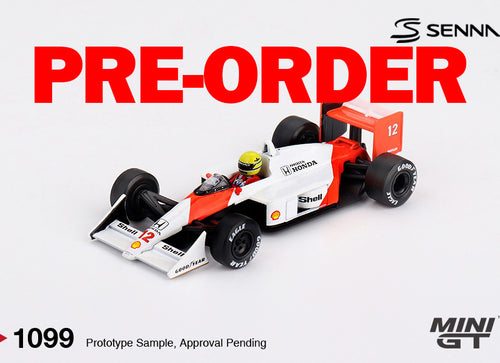 Load image into Gallery viewer, (Pre-order) MINI GT #1099 McLaren MP4/4 12 Ayrton Senna 1988 Japanese Grand Prix
