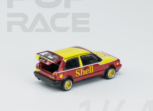 Load image into Gallery viewer, POPRACE 1/64 Shell Volkswagen Golf GTI MKII Diecast Model Car
