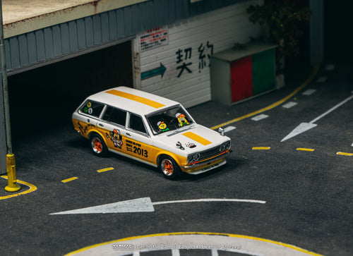 Load image into Gallery viewer, Tarmac Works 1/64 Datsun Bluebird 510 Wagon  OHIGE no PON Model Car
