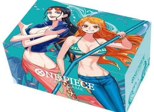 Load image into Gallery viewer, Bandai ONE PIECE CARD GAME Official Storage  Box Nami &amp; Robin

