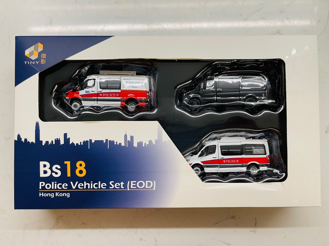 Tiny City 1/76 Bs18 Explosive Ordnance Disposal Section (3 Model Cars in Pack)