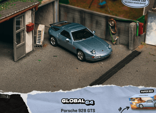 Load image into Gallery viewer, (Pre-order) Tarmac Works Porsche 928 GTS Blue Metallic Diecast Model Car

