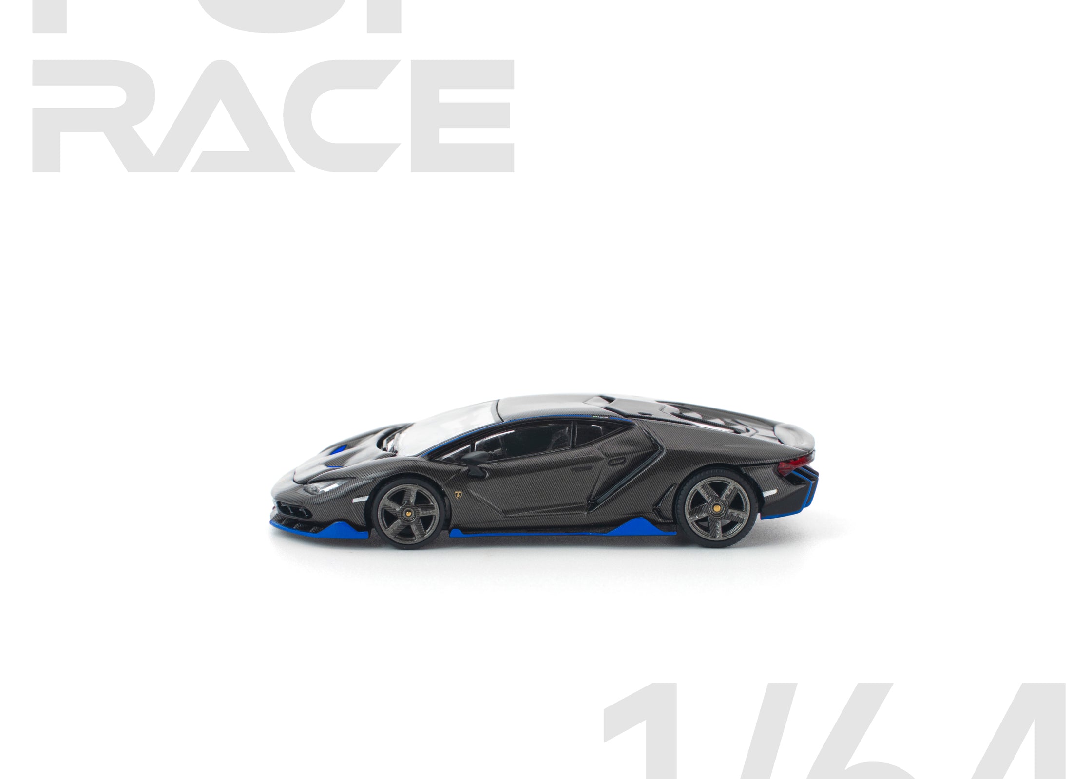 (Pre-order) POPRACE 1/64 LAMBORGHINI CENTENARIO CARBON BLUE Model Car #PR640438