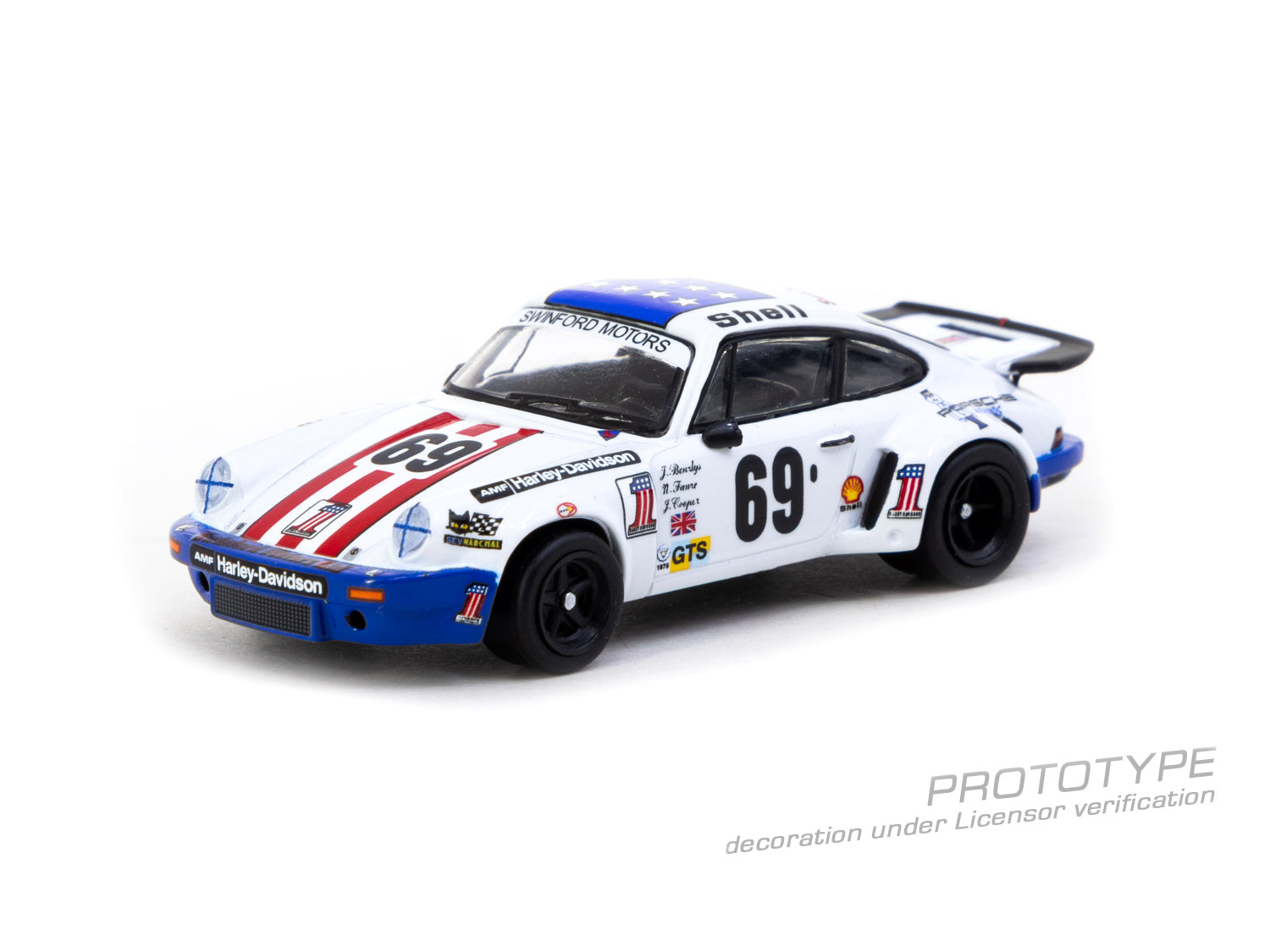 (Pre-order) Tarmac Works 1/64 Porsche 911 Carrera RSR 3.0 24h Le Mans 1975 #69