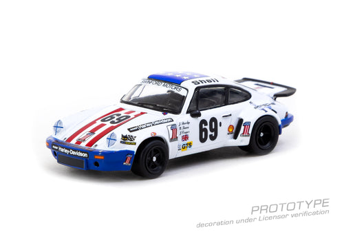 Load image into Gallery viewer, (Pre-order) Tarmac Works 1/64 Porsche 911 Carrera RSR 3.0 24h Le Mans 1975 #69
