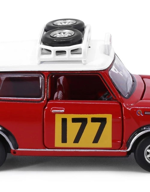 Load image into Gallery viewer, TINY Hong Kong #177 Mini Cooper Rally Red Mk1 Scale 1:50 Diecast Mini  Car
