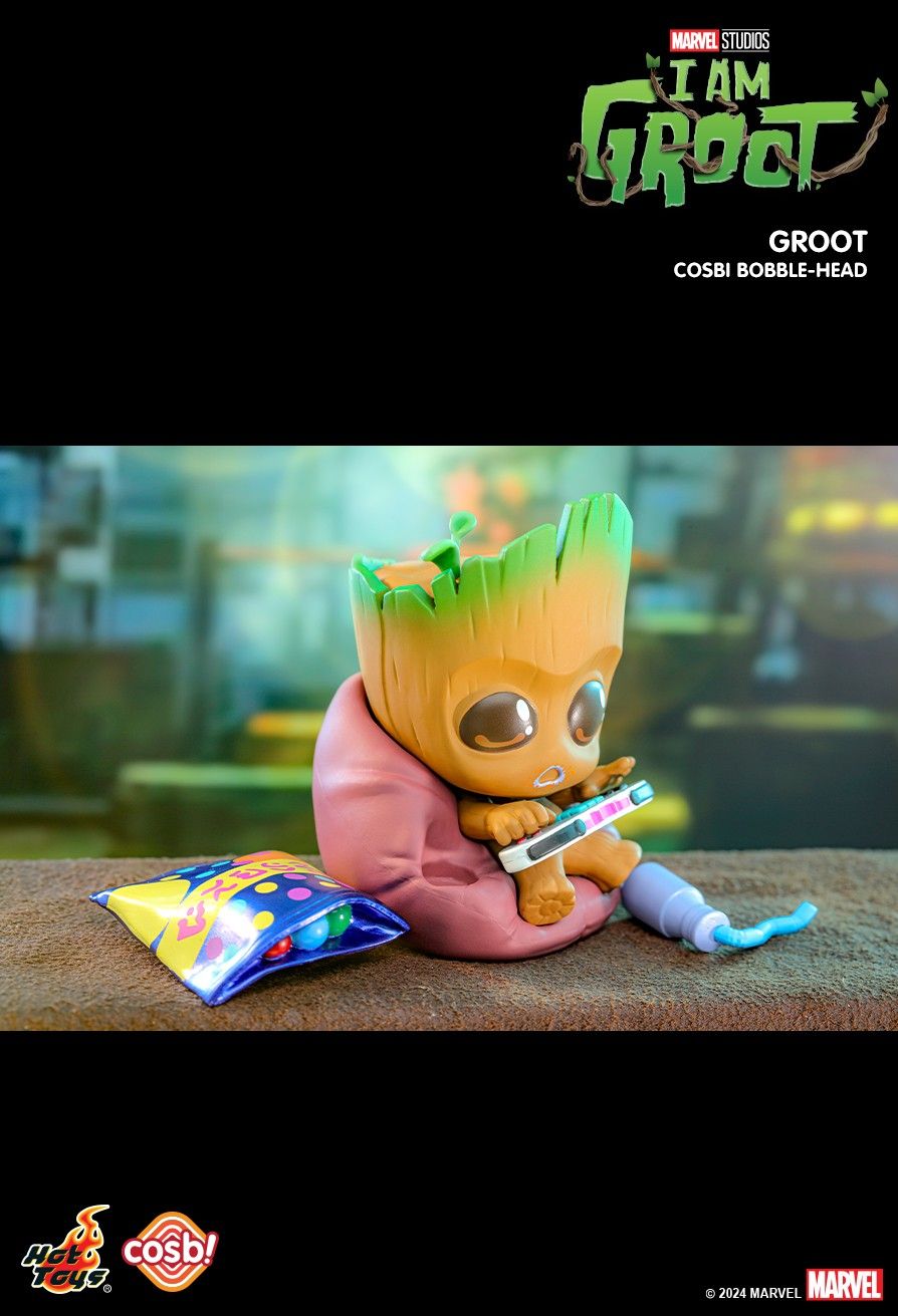 Hot Toys Disney I Am Groot Cosbi Bobble-Head Collection 2 Full Set